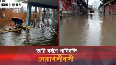 ভারি বর্ষণে পানিবন্ধি নোয়াখালীবাসী